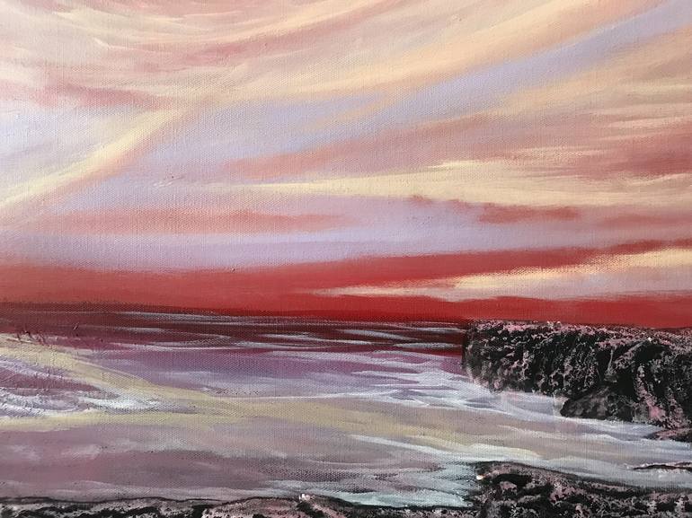 Original Expressionism Seascape Painting by Alicia Lopez