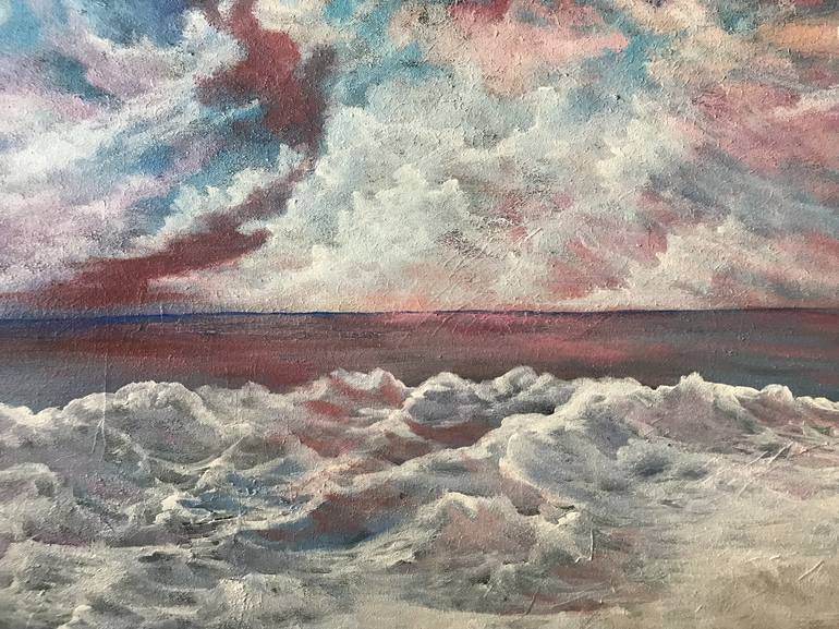 Original Expressionism Seascape Painting by Alicia Lopez