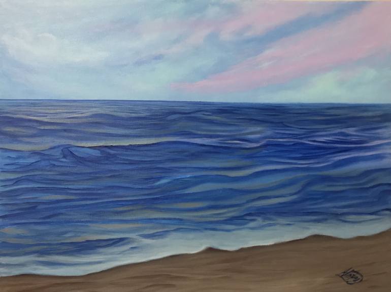 Original Expressionism Seascape Painting by Alicia Lopez