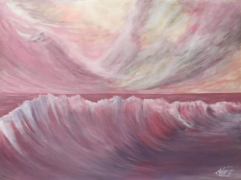 Original Expressionism Seascape Painting by Alicia Lopez