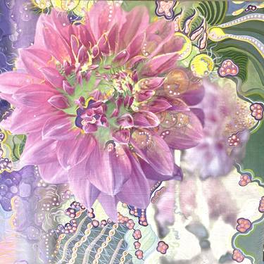 Original Fine Art Floral Mixed Media by Kerrie Smith