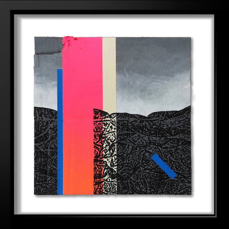 Original Abstract Geometric Mixed Media by Hamish Macaulay