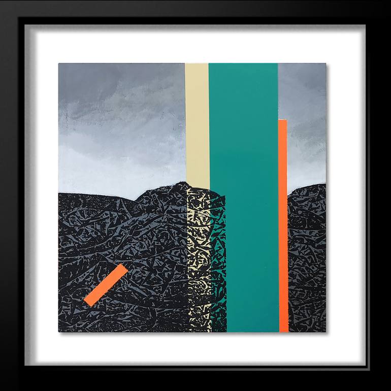 Original Abstract Geometric Mixed Media by Hamish Macaulay