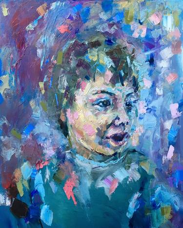 Original Abstract Expressionism Portrait Paintings by Charley Jones