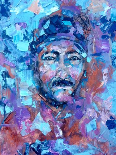 Original Abstract Portrait Paintings by Charley Jones