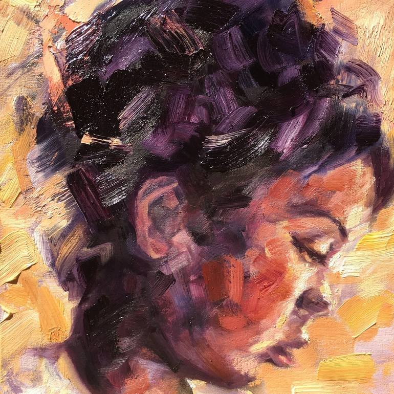 Original Expressionism Portrait Painting by Charley Jones