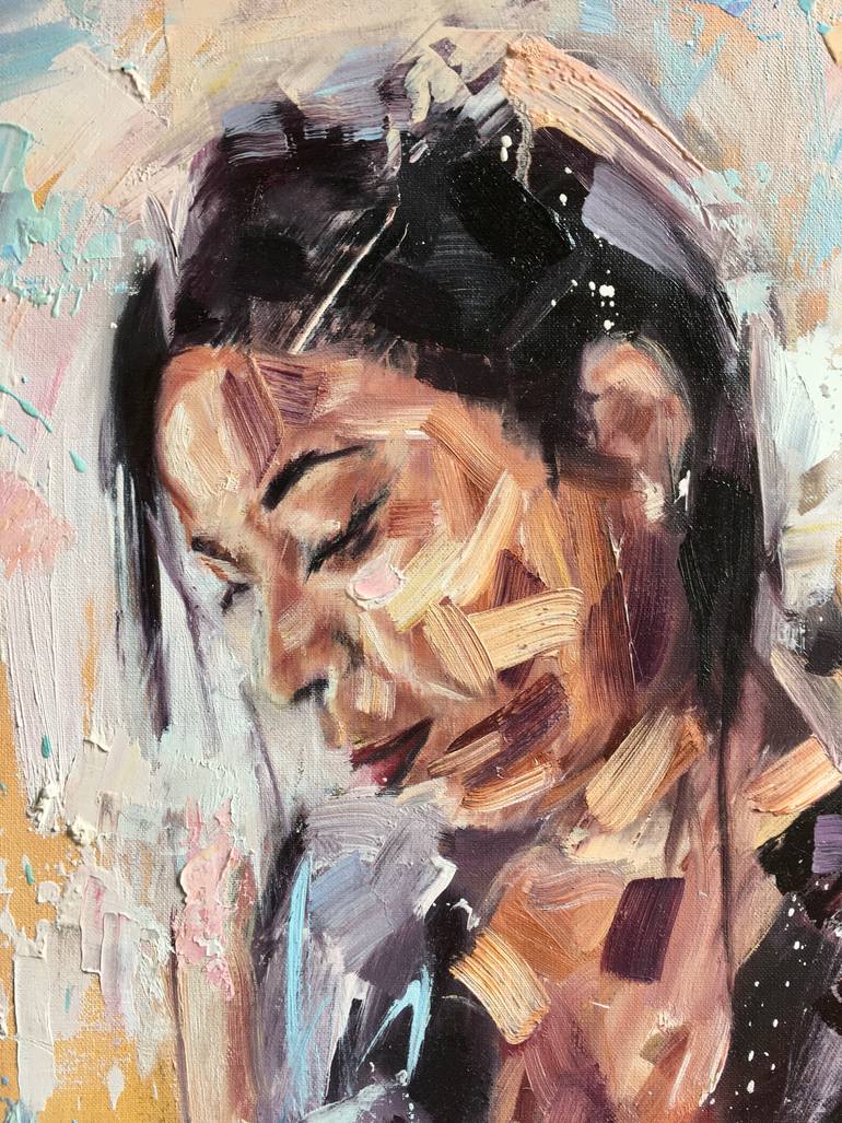 Original Expressionism Women Painting by Charley Jones