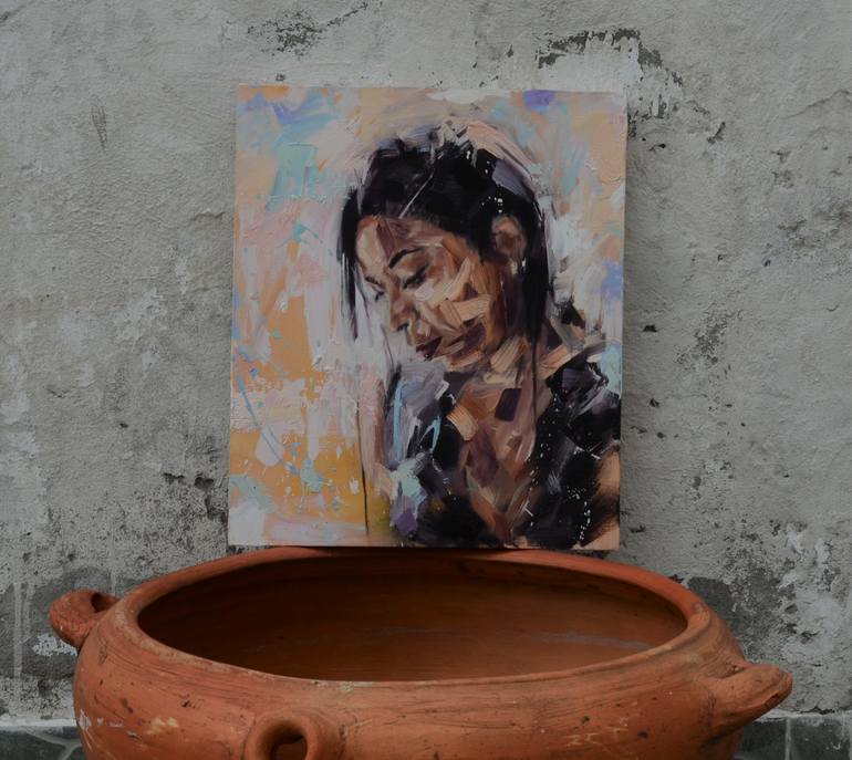 Original Expressionism Women Painting by Charley Jones