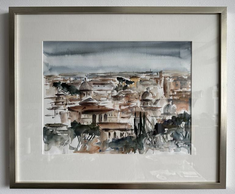 Original Contemporary Cities Painting by Anna Afshar