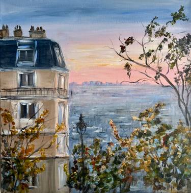 Original Contemporary Cities Painting by Anna Afshar
