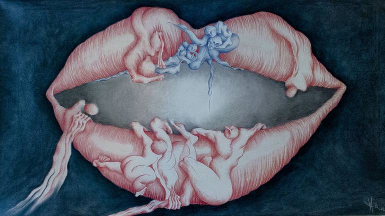Tak for din hjælp Blaze Empirisk The Mouth of Truth Drawing by Lisbeth Hummel | Saatchi Art