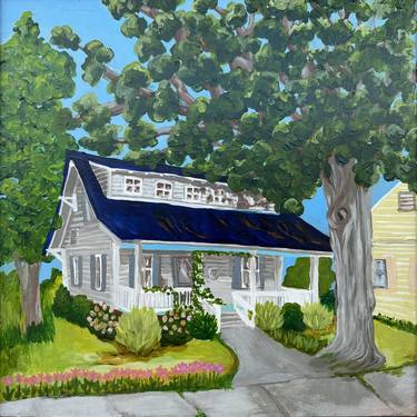 Print of Folk Home Paintings by beverly woodhall