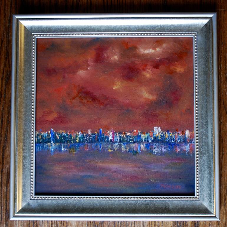 Original Impressionism Cities Painting by Kyong Hye Yun