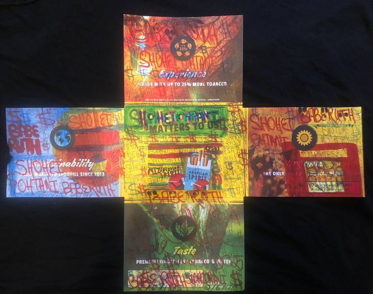 Original Abstract Sports Drawing by Blake Levine