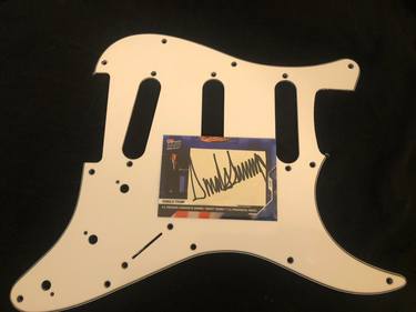 Photography Donald Trump Card Guitar Pickguard by Blake LeVine thumb