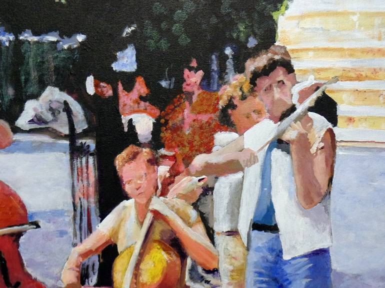 Original Figurative Travel Painting by Barry Parks