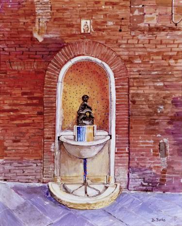 Fountain Della Tartuca, Siena Italy thumb