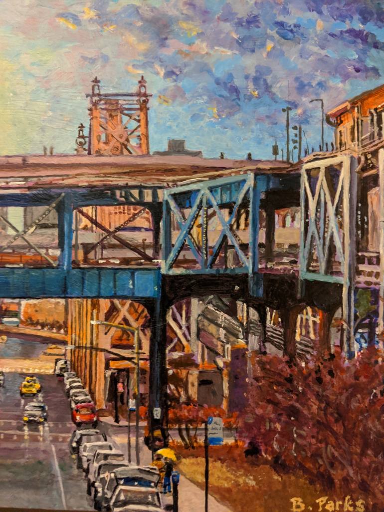 Original Documentary Cities Painting by Barry Parks