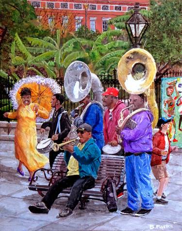 Original Figurative Music Paintings by Barry Parks
