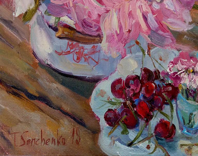 Original Impressionism Still Life Painting by Tetiana Senchenko