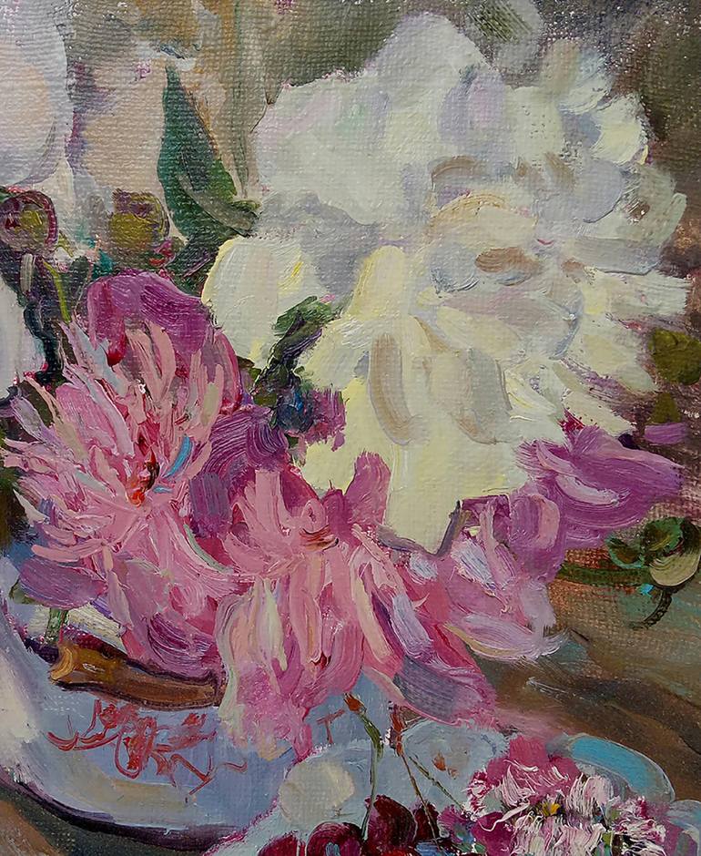 Original Impressionism Still Life Painting by Tetiana Senchenko