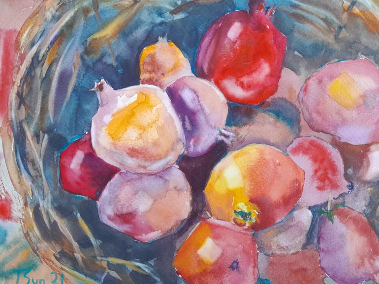 Original Expressionism Botanic Painting by Tetiana Senchenko