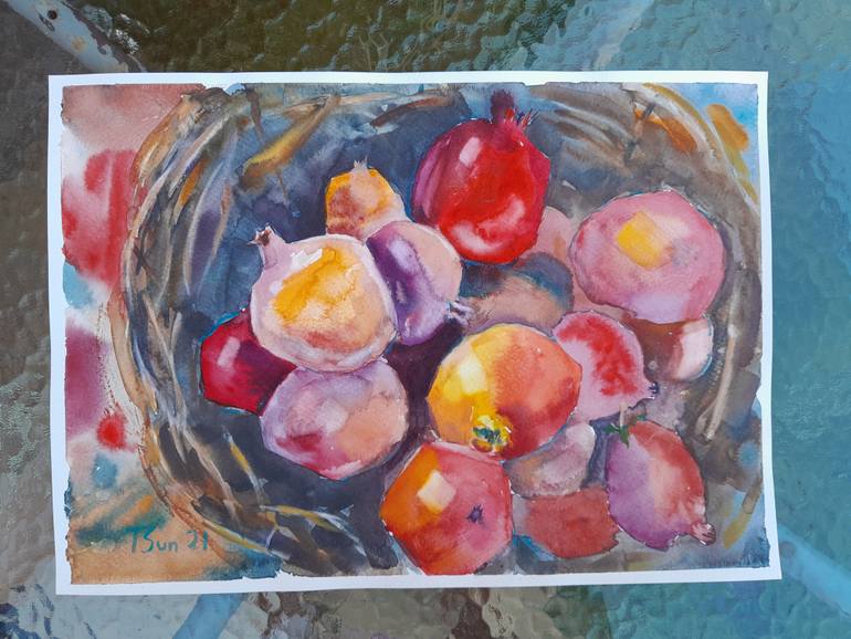 Original Expressionism Botanic Painting by Tetiana Senchenko