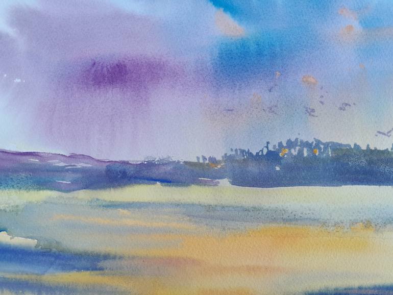 Original Expressionism Landscape Painting by Tetiana Senchenko