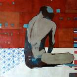 Yoga pose red by josie gallagher