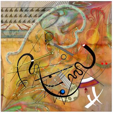 Print of Abstract Music Mixed Media by IDGARA IDGARA