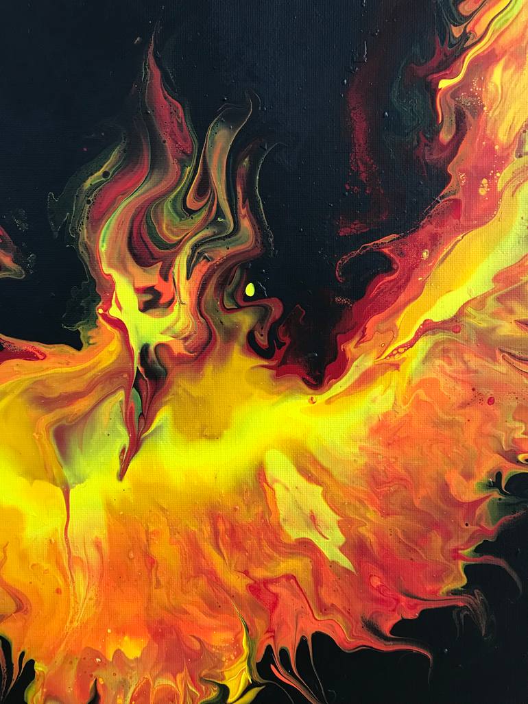 Original Abstract Fantasy Painting by Sarah Soh