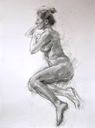 Print of Figurative Nude Drawings by Irina Samoylovskaya