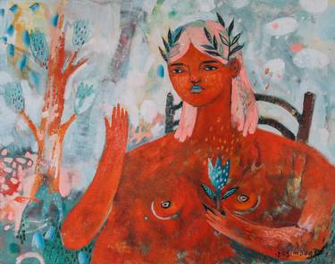 Print of Expressionism Women Paintings by Nadya Izosimova