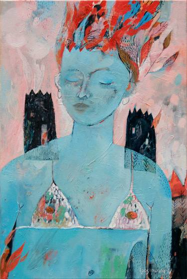Print of Expressionism Women Paintings by Nadya Izosimova