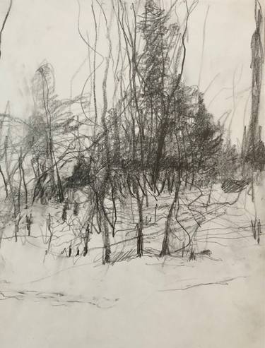 Original Classicism Landscape Drawings by Carol Heft