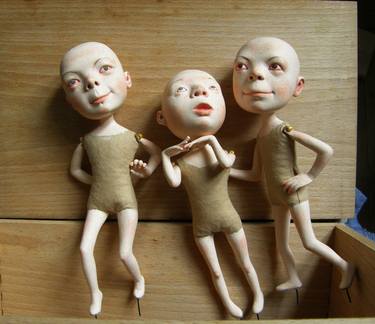 Original People Sculpture by Olena Tselujko