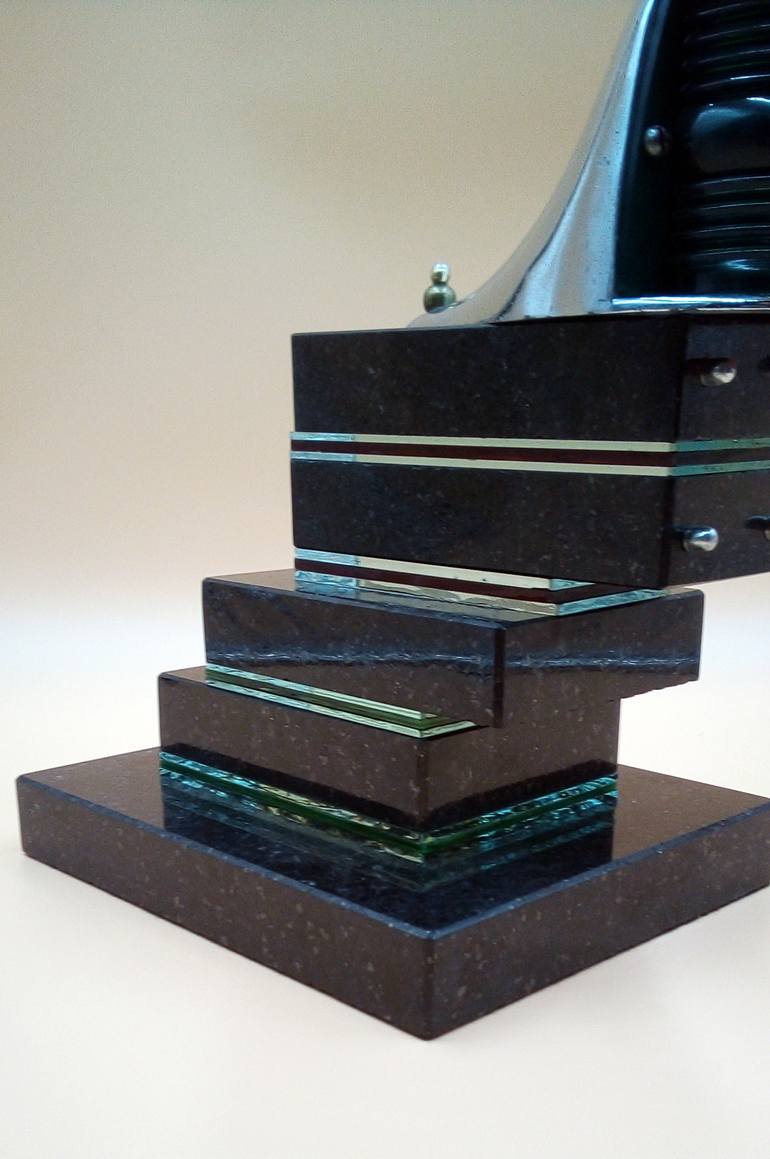 Original Art Deco Architecture Sculpture by Branimir Misic