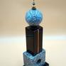 space tall tower sculpture,black and grey granite