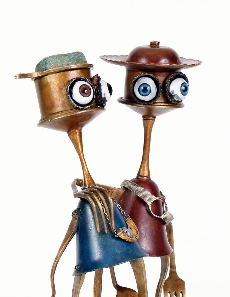 Original Conceptual Family Sculpture by Branimir Misic