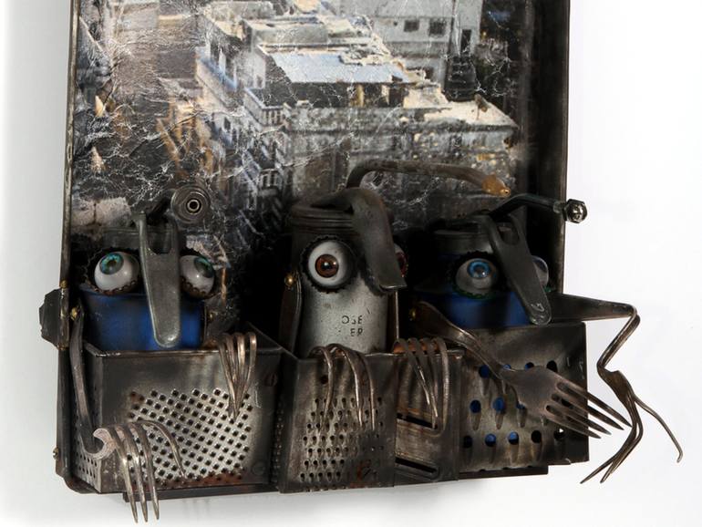 Original Conceptual Cities Sculpture by Branimir Misic