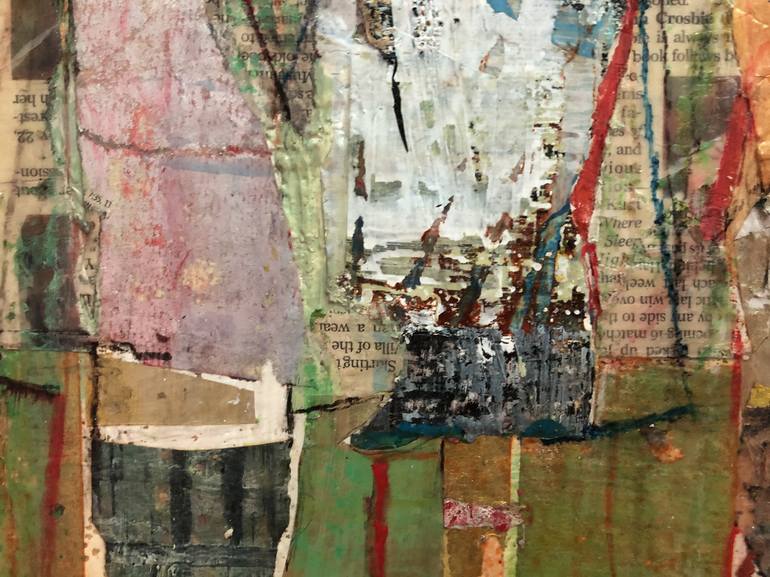 Original Abstract Expressionism People Collage by Audry Kalman