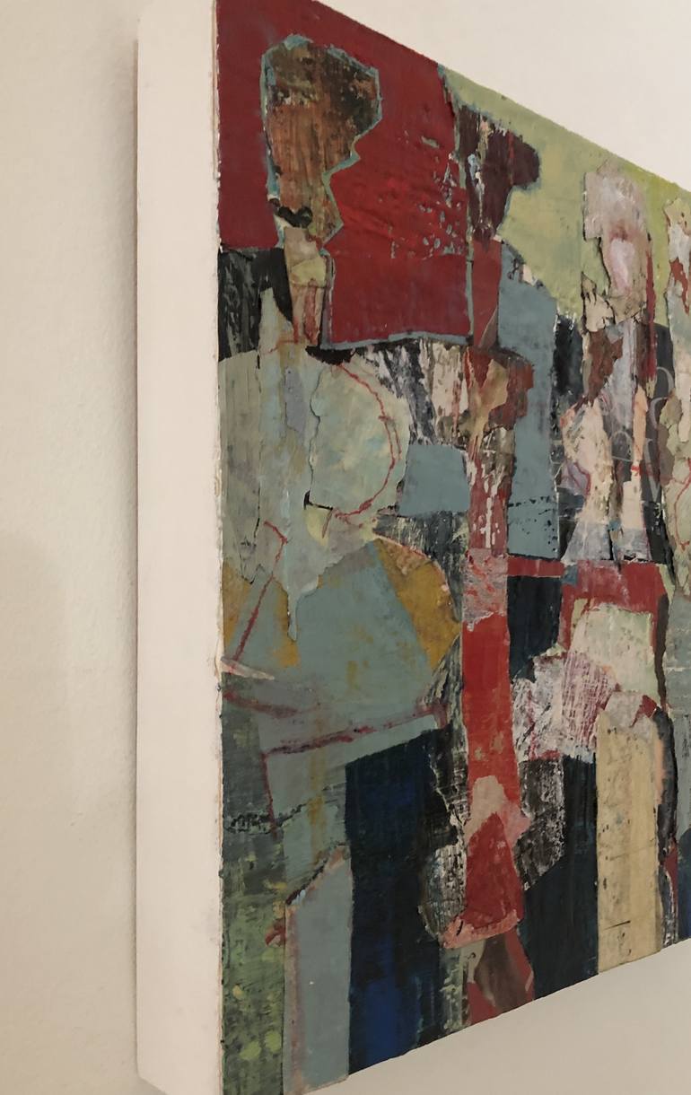 Original Abstract Expressionism People Collage by Audry Kalman