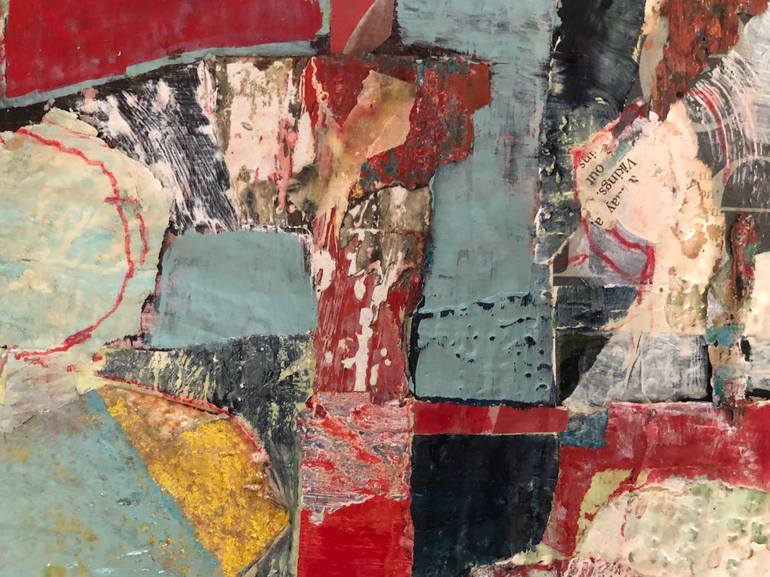 Original Abstract Expressionism People Collage by Audry Kalman