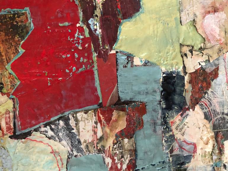 Original Abstract Expressionism People Collage by Audry Kalman