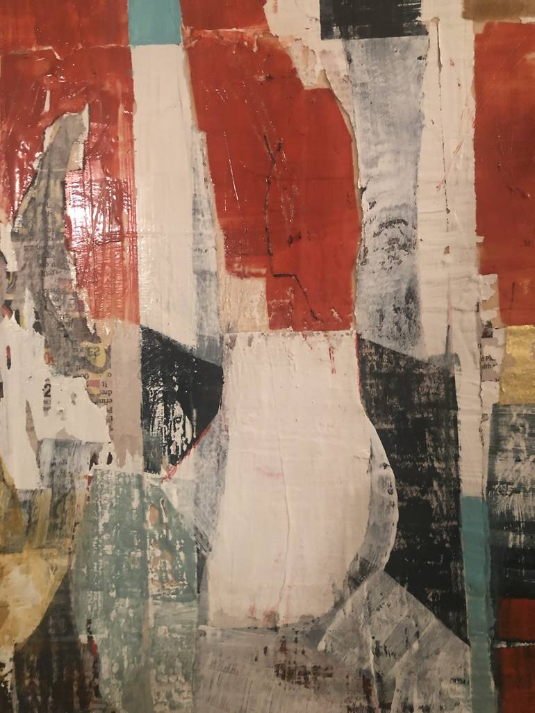 Original Abstract People Collage by Audry Kalman
