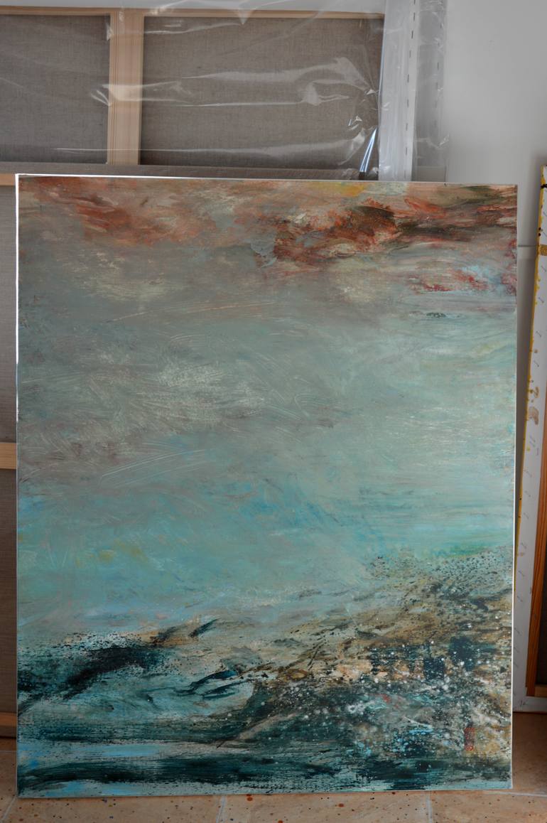 Original Abstract Landscape Painting by Robert Gheyssens