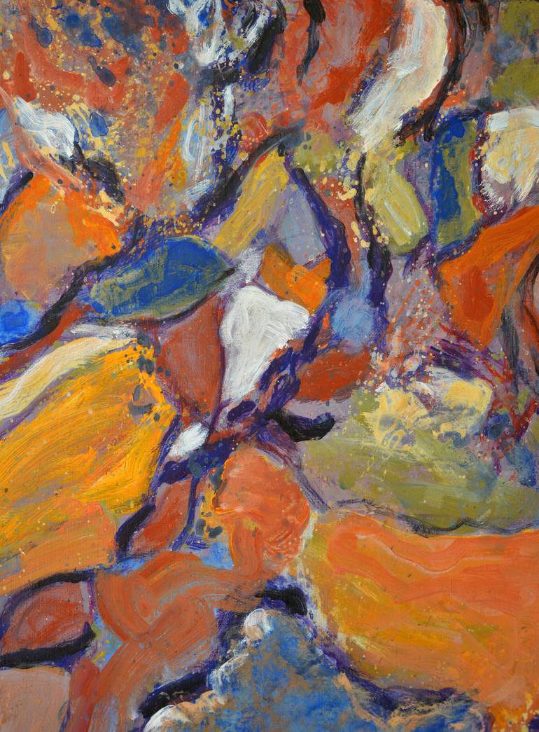 Original Expressionism Abstract Painting by Robert Gheyssens