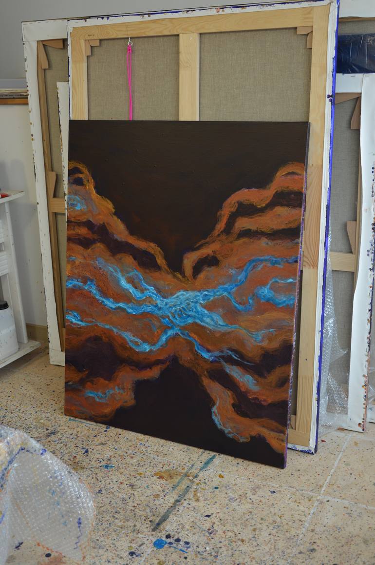 Original Abstract Nature Painting by Robert Gheyssens