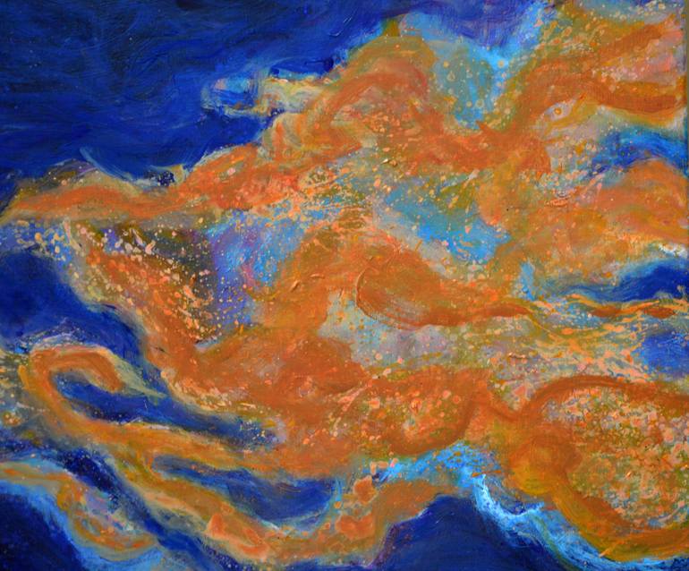 Original Abstract Nature Painting by Robert Gheyssens