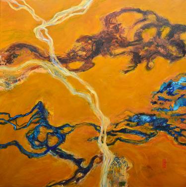 Original Abstract Expressionism Abstract Paintings by Robert Gheyssens